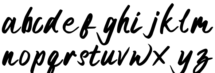 certain Bold Font LOWERCASE