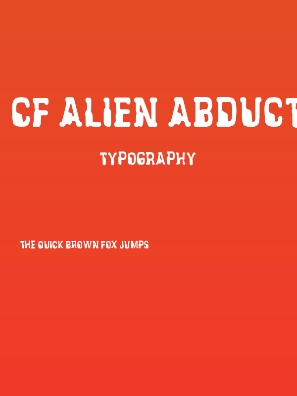 CF Alien Abduction Regular Poster