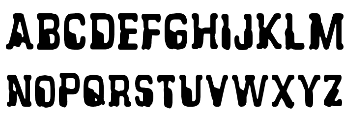 CF Alien Abduction Regular Font LOWERCASE