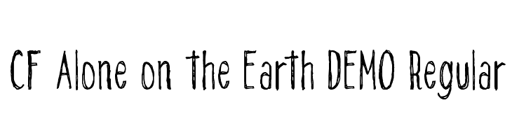 CF Alone on the Earth DEMO Regular  Frei Schriftart Herunterladen