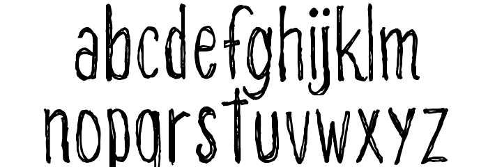 CF Alone on the Earth DEMO Regular Font LOWERCASE