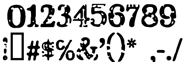 CF America Regular Font OTHER CHARS
