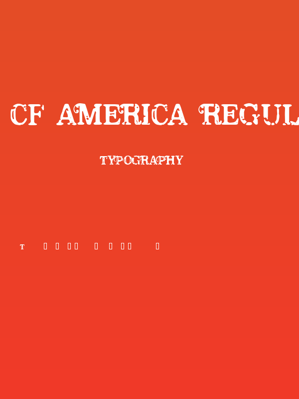 CF America Regular Poster