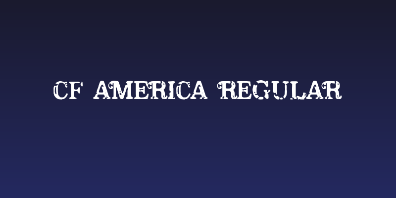 CF America Regular Social Header