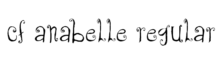 CF Anabelle Regular Font
