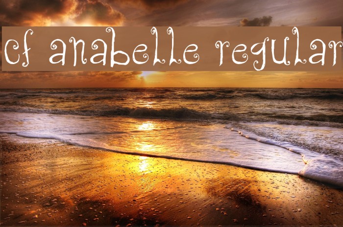 CF Anabelle Regular Font examples