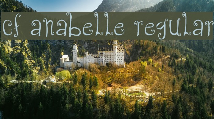 CF Anabelle Regular Font examples
