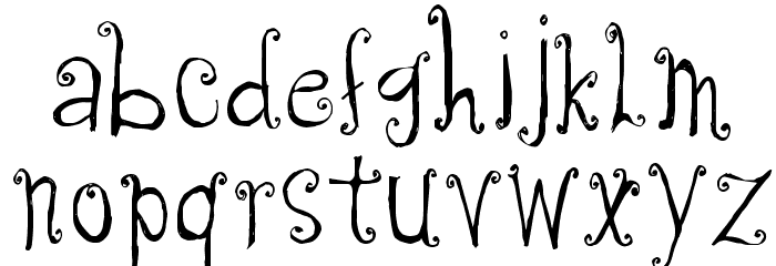 CF Anabelle Regular Font LOWERCASE