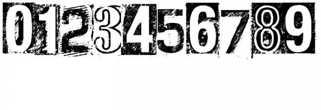 CF Anarchy Regular Font OTHER CHARS