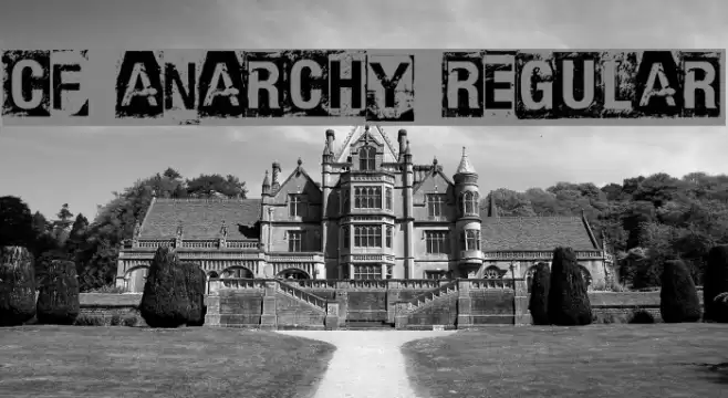 CF Anarchy Regular Font examples