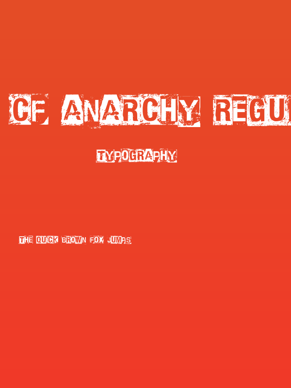 CF Anarchy Regular Poster