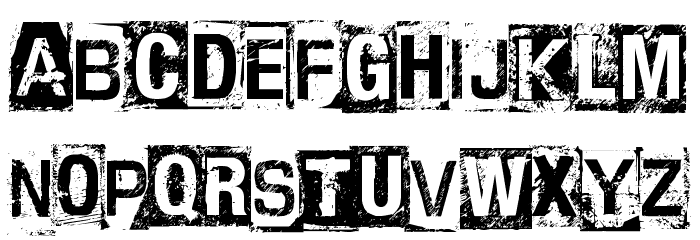 CF Anarchy Regular Font LOWERCASE