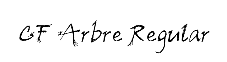 CF Arbre Regular  Free Fonts Download