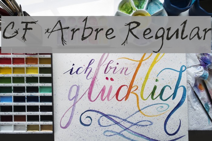 CF Arbre Regular Font examples
