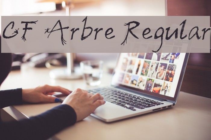 CF Arbre Regular Font examples