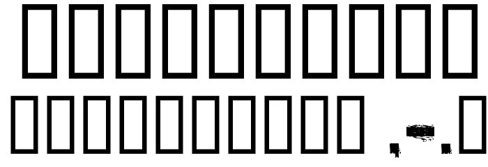 CF Armageddon Regular フォント その他の文字