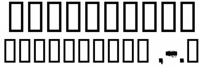 CF Armageddon Regular フォント その他の文字