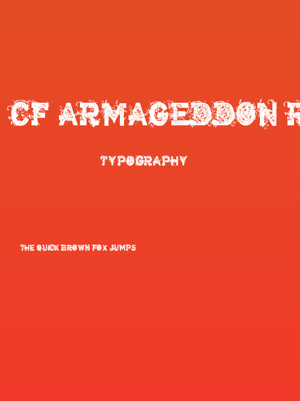 CF Armageddon Regular Poster