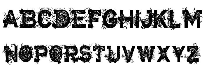 CF Armageddon Regular フォント 小文字