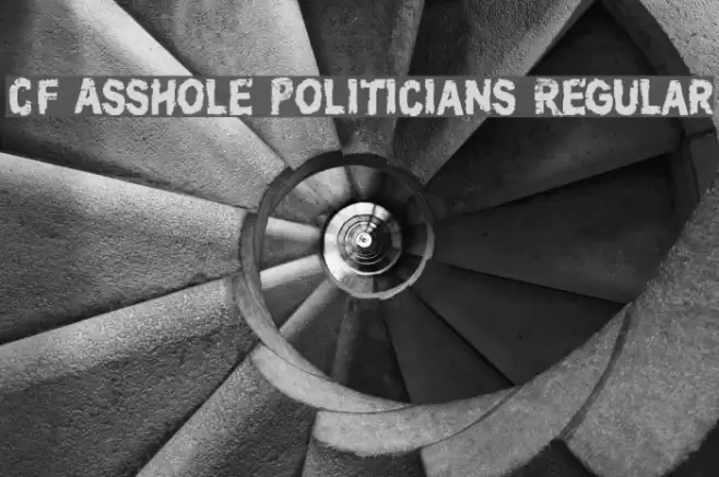 CF Asshole Politicians Regular Font examples