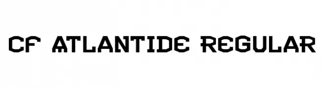 CF Atlantide Regular  免费字体下载