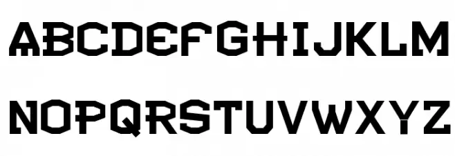CF Atlantide Regular 字体 大写