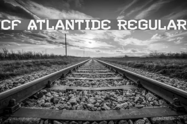 CF Atlantide Regular Font examples