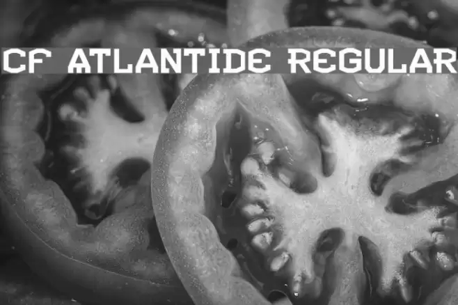CF Atlantide Regular Font examples