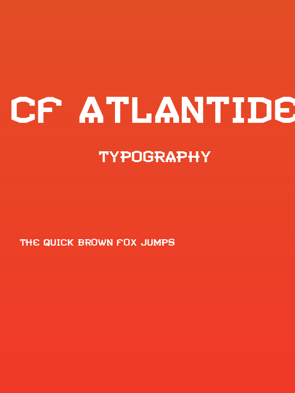 CF Atlantide Regular Poster