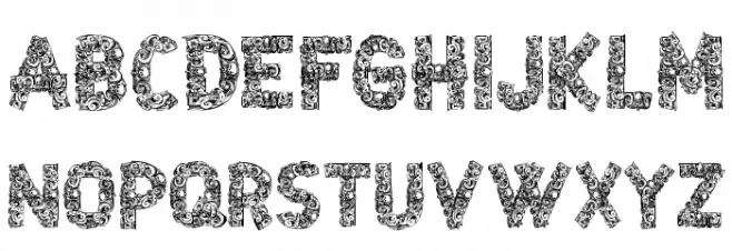 CF Azteques Regular Schriftart Groß