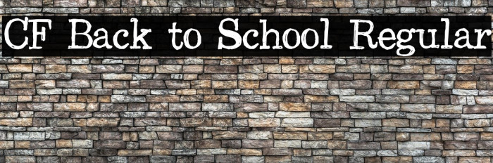 CF Back to School Regular Font examples