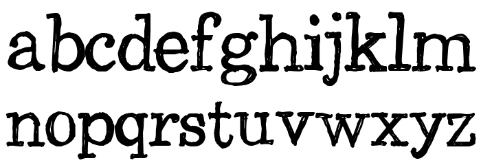 CF Back to School Regular Font LOWERCASE