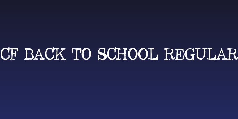 CF Back to School Regular Social Header