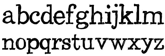 CF Back to School Regular Font LOWERCASE