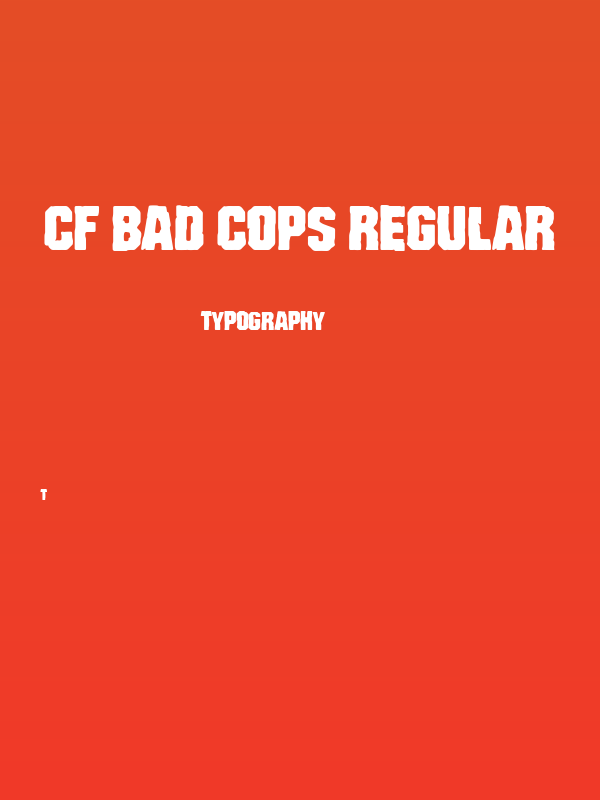 CF Bad Cops Regular Poster