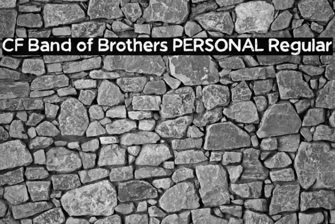 CF Band of Brothers PERSONAL Regular Font examples