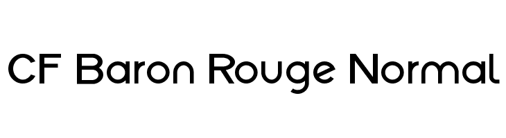 CF Baron Rouge Normal Font