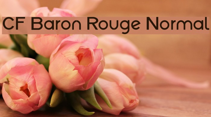 CF Baron Rouge Normal Font examples