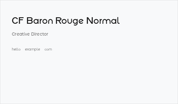 CF Baron Rouge Normal Business Card