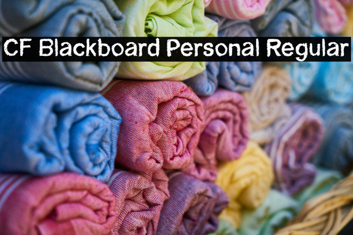 CF Blackboard Personal Regular Example 2