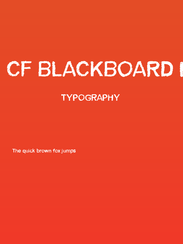 CF Blackboard Personal Regular Poster