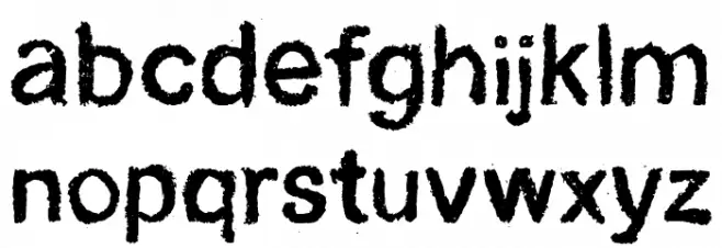 CF Blackboard Personal Regular Font LOWERCASE