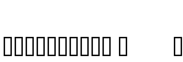 CF Bolt and Nuts Regular Font OTHER CHARS