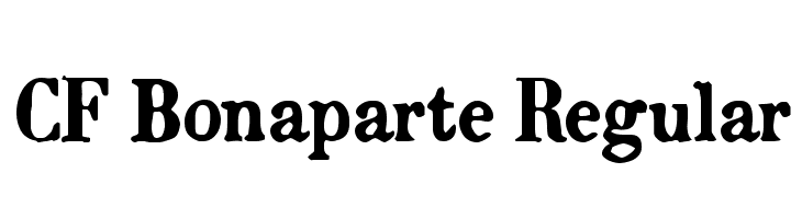 CF Bonaparte Regular  नि: शुल्क फ़ॉन्ट्स डाउनलोड