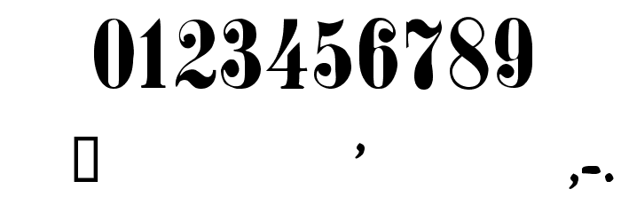 CF Bonaparte Regular Font OTHER CHARS