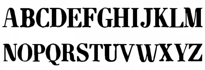 CF Bonaparte Regular Schriftart Groß