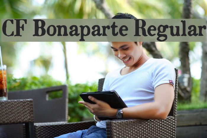 CF Bonaparte Regular Font examples