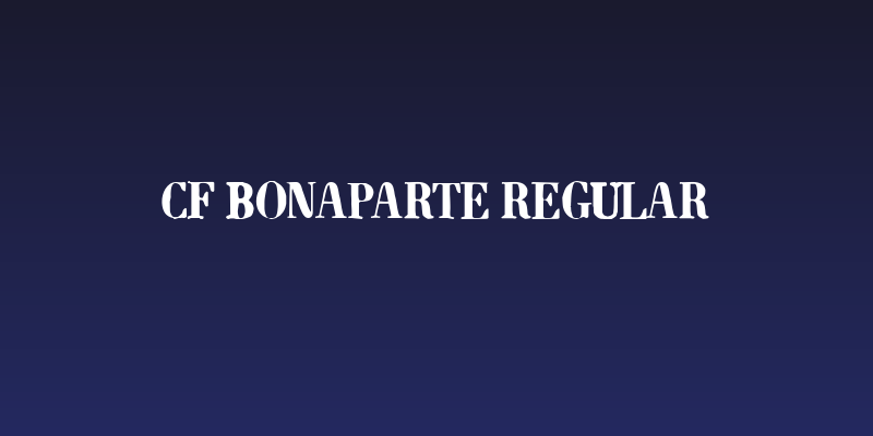 CF Bonaparte Regular Social Header