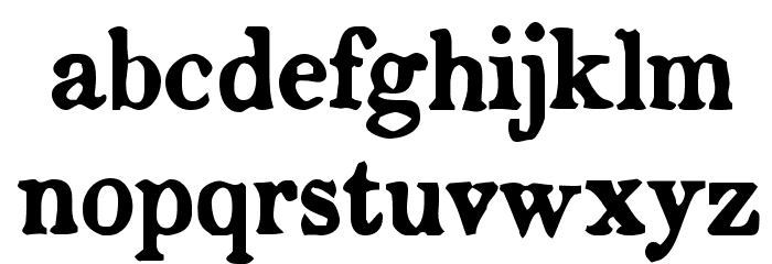 CF Bonaparte Regular Font LOWERCASE