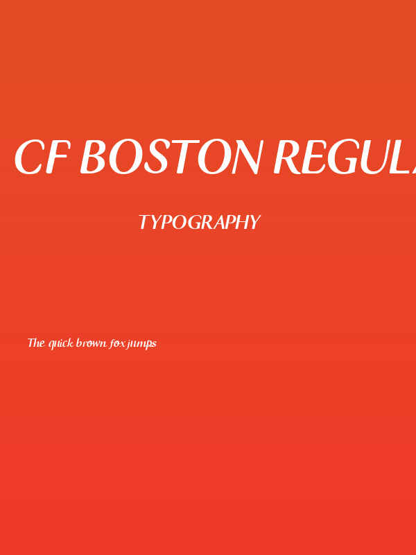 CF Boston Regular Poster